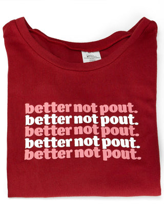 Better Not Pout Sleep Shirt - Red