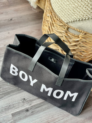 Canvas Tote Black - Boy Mom