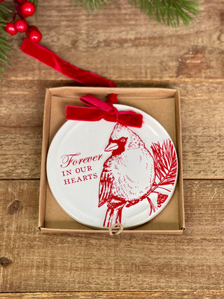 Cardinal Disc Ornament in Box