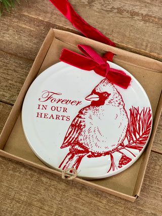 Cardinal Disc Ornament in Box