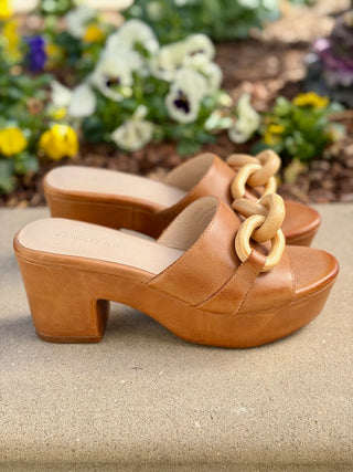 Chocolat Blu Grecia Sandal - Camel Leather