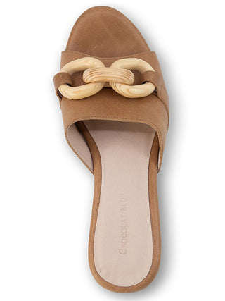 Chocolat Blu Grecia Sandal - Camel Leather