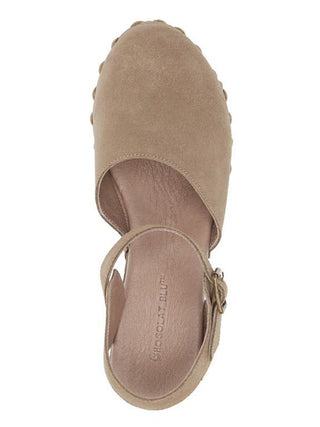 Chocolat Blu Garvey Platform Sandal - Taupe Suede