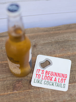 Christmas Bottle Opener Coaster