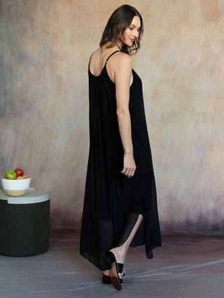 Cobblestone Marina Silk Maxi Dress