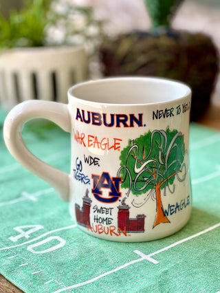 an officially licensed auburn tigers ceramic coffee mug