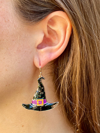 Crooked Witches Hat Earrings