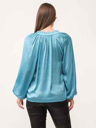 Dear John Manon Blouse - Blue Shadow