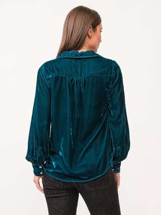 Dear John Mirabelle Button Down Shirt - Deep Teal