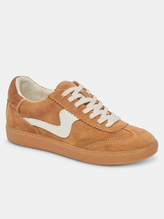 a classic light brown sneaker with a vintage vibe