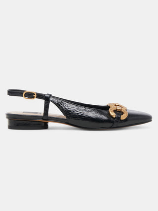 Dolce Vita Ramano Crinkle Flats - Midnight Black