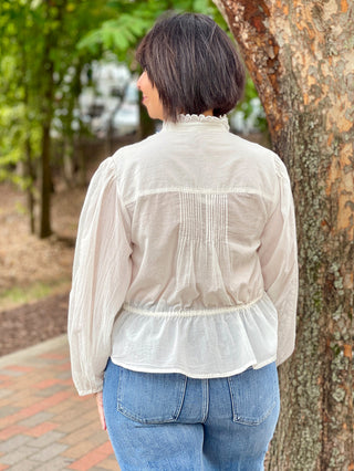 Free People Best Of Me Blouse - Optic White