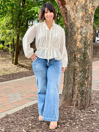 Free People Best Of Me Blouse - Optic White