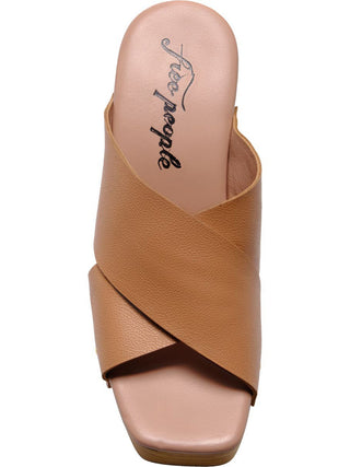 Free People Mallory Criss Cross Sandal - Vachetta Leather