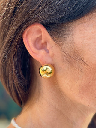 Globe Stud Earring - Gold