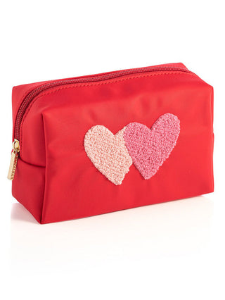 Heartfelt Keeper Cosmetic Pouch - Red