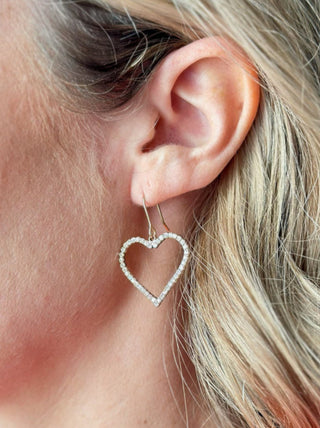 lovable gold open heart earrings