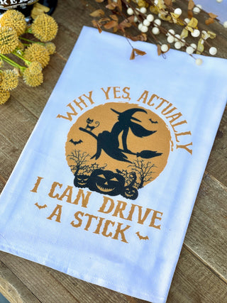 I Can Drive a Stick Flour Sack Towel