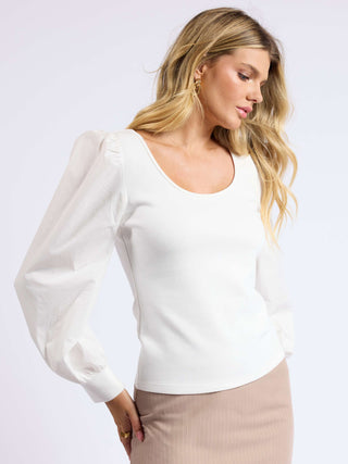 Innocence Knit Top - White