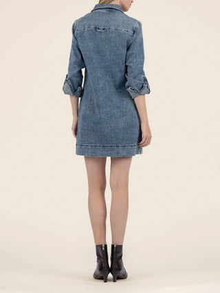 Kut from the Kloth Anika Henley Denim Dress