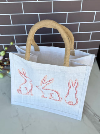 Lily Belle Easter Gift Tote - White