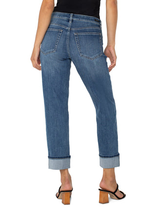 Liverpool Marley Girlfriend Cuffed Denim - Rio Hondo