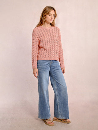 Molly Bracken Cable Knit Sweater