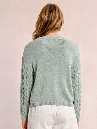 Molly Bracken Cable Knit Sweater