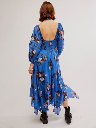 Free People Morning Glory Maxi - Dutch Blue Combo