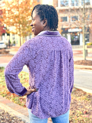 Mystic Lace Shirt - Purple Haze