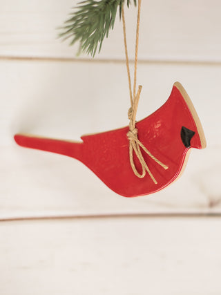 Red Cardinal Stoneware Ornament