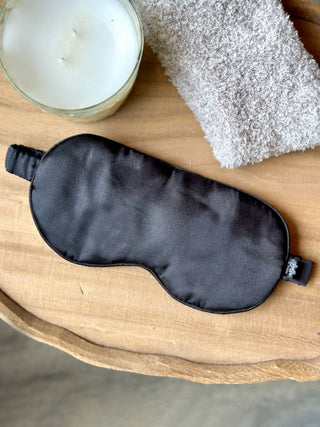 Satin Sleep Mask - Black