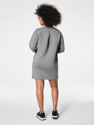 Spanx AirEssentials Crew Neck Dress - Medium Grey Heather