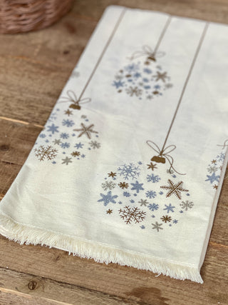 Sparkling Snowflake Towel and Spoon Set