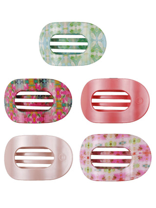 Teleties Flat Round Clips - Spring