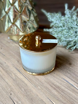 Thymes Frasier Fir Candle Frosted Wood Grain - 9oz