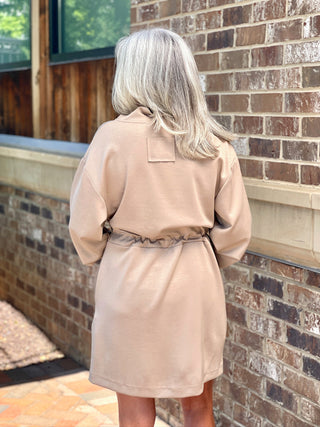 Whisper Soft Sweater Dress - Taupe