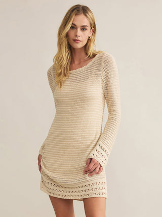 Z Supply Calabria Crochet Mini Dress - Natural