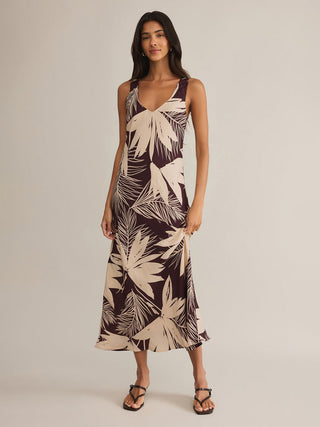 Z Supply Hana Palmera Maxi Dress - Lava Rock