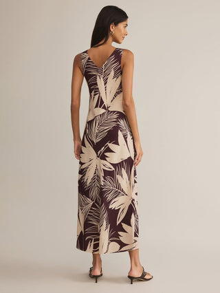 Z Supply Hana Palmera Maxi Dress - Lava Rock