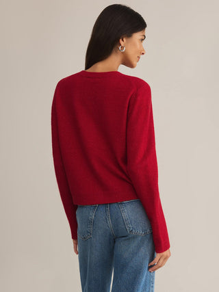 Z Supply Outlook Cardigan - Haute Red