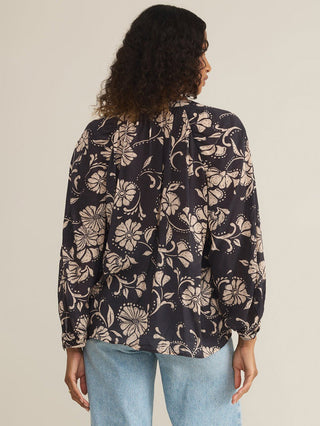 Z Supply Wren Ari Floral Blouse - Parchment